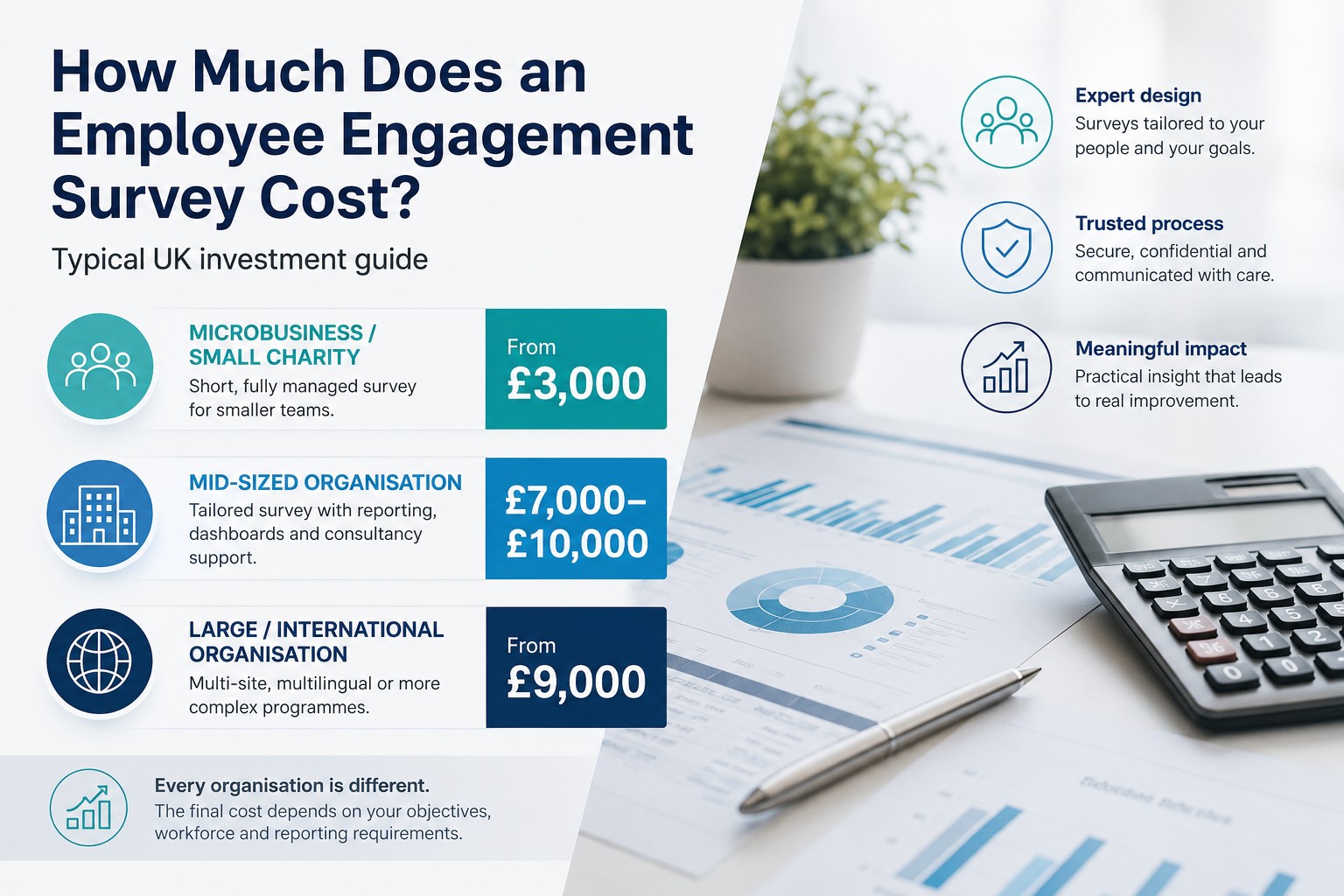 Employee survey pricing in the UK